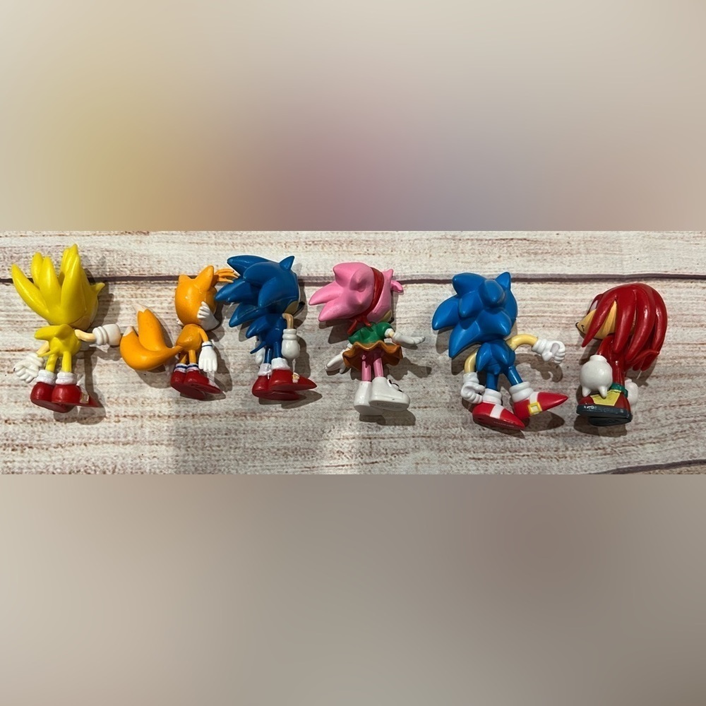 Sonic The Hedgehog 2.25" 6 Figure Figurines Sega PVC Toys Video Game - Picture 2 of 8
